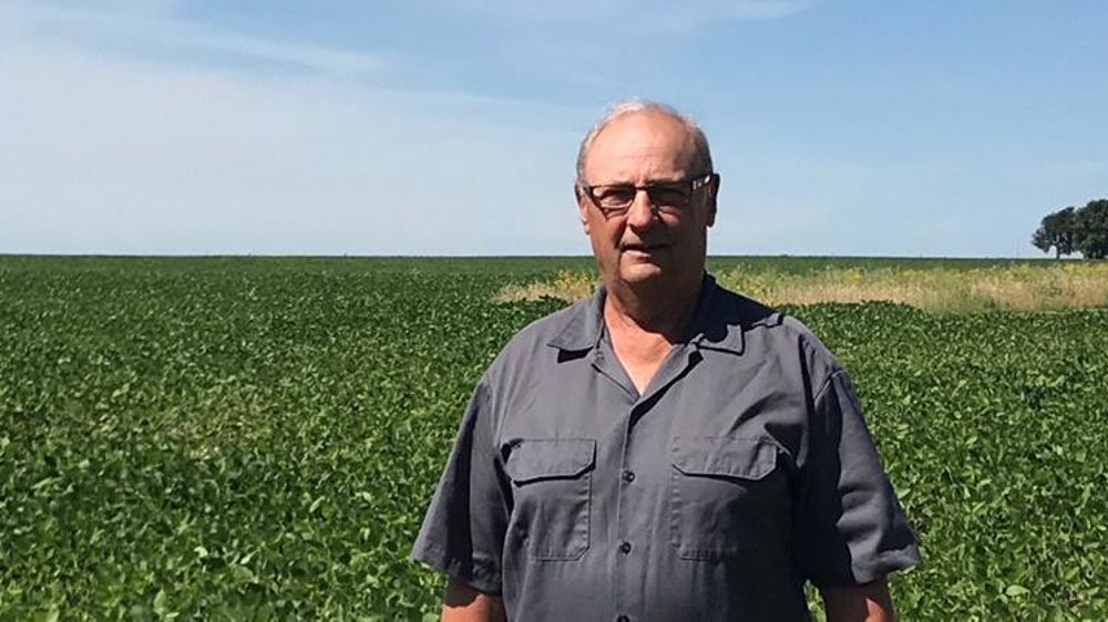 Wayne Fredericks cultive 300 ha de maïs et de soja dans l’Iowa. © Fredericks